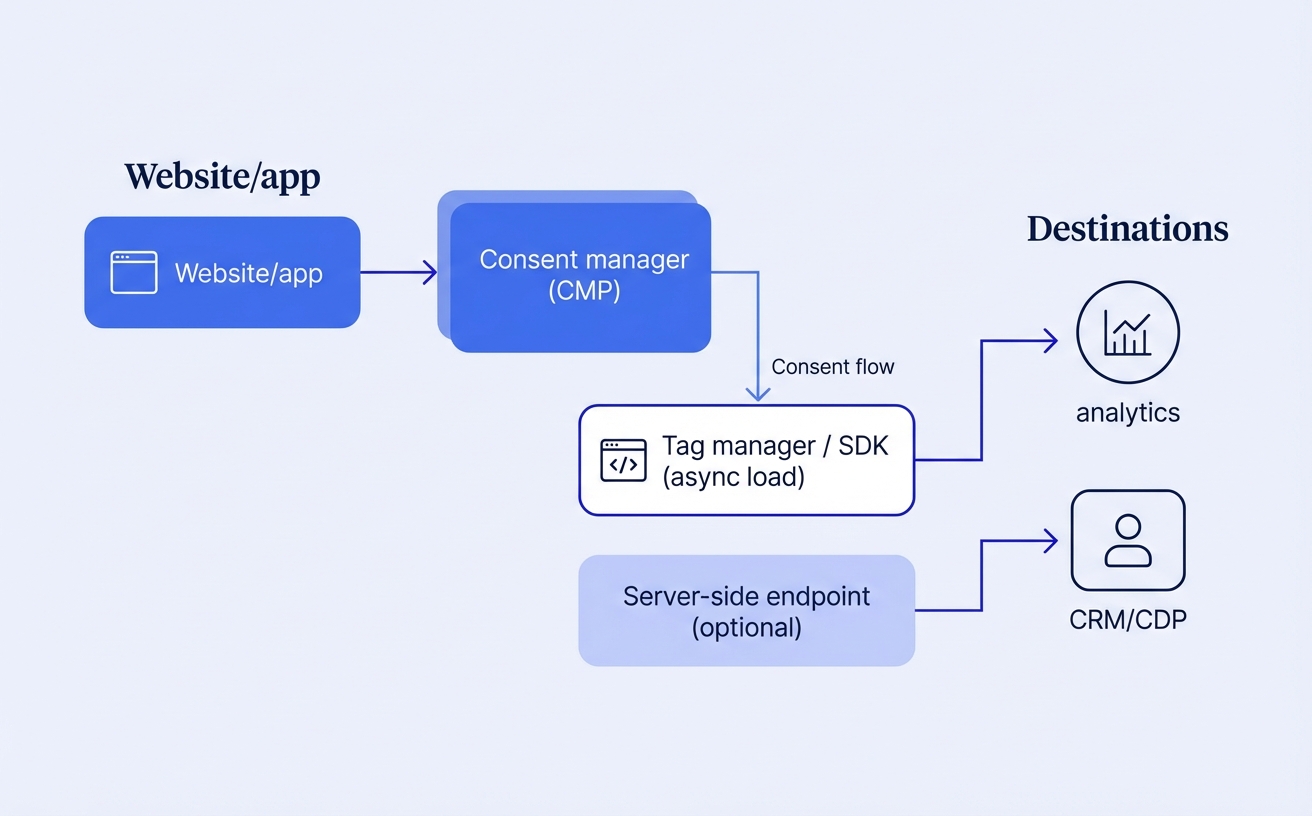 A clean tracking setup that protects privacy and keeps site performance fast.